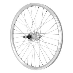 Roue VTT Patin 20" Er10 Arriere Double Paroi Moyeu Alu Axe Plein Roue Libre 5/6/7v (Vendu avec Ecrou 10x100) Jante 19c