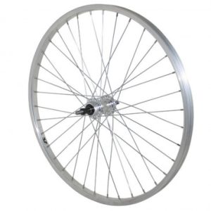 Roue VTT Patin 24" Alu Arriere Moyeu Alu Axe Plein Roue Libre 7/6v (Vendu avec Ecrou 10x100) Jante 21c