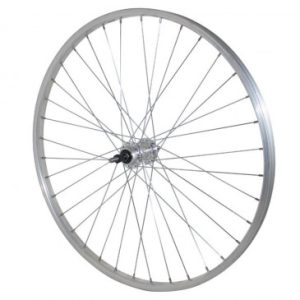 Roue VTT Patin 26" Alu Arriere Moyeu Alu Axe Plein Roue Libre 7/6v (Vendu avec Ecrou 10x100) Jante 21c