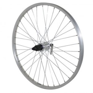 Roue VTT Patin Blocage 24" Alu Arriere Moyeu Alu Cassette Shimano 7v Jante 21c