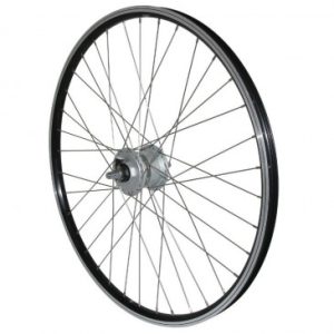 Roue VTT Patin Blocage 26" Er10 Avant Noir Double Paroi Moyeu Shimano Dynamo Dh2n 6 Volt-2.4w Jante 19c