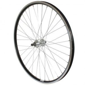 Roue VTT Patin Blocage 26" Gravity Arriere Alu Noir Double Paroi Moyeu Alu Roue Libre 7/6v