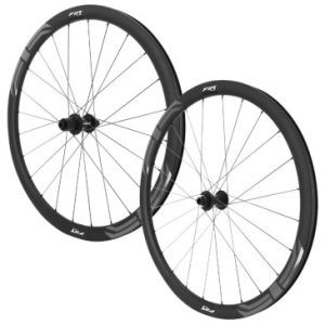 Roues Route Disque 700 Fir Fc 38d Centerlock Carbone Noir Cassette Shimano Sh 12/11/10v Axe Traversant 12/100 et 12/142 Hauteur/profil 38 Mm (Paire) - Tubeless Ready