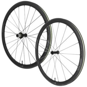 Roues Route Patin Blocage 700 Miche Re.act 38 Carbone Noir Cassette Shimano Sh 12/11/10v Hauteur/profil 38 Mm (Paire) - Tubeless Ready