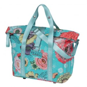 Sac à Main Velo Basil Bloom Field 8-11l Bleu Clair Waterproof Fixation Systeme Mik Inclus Ou Klickfix Non Inclus Ou Crochet Hook (29x15x28cm)