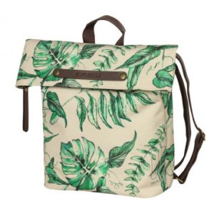 Sacoche Arriere Velo Laterale Sac à Dos Basil Evergreen Daypack Beige Poignee Cuir Droit/gauche 14/19l Fixation Hook-on Porte Bagage Fermeture Pliant Anti-pluie