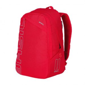 Sacoche Arriere Velo Laterale Sac à Dos Basil Flex Backpack Rouge 17l Fixation Hook Sur Porte Bagage