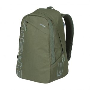 Sacoche Arriere Velo Laterale Sac à Dos Basil Flex Backpack Vert Foret 17l Fixation Hook Sur Porte Bagage