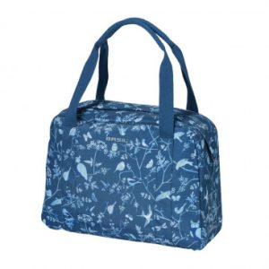 Sacoche Arriere Velo Laterale Sac Bandouliere Basil Wanderlust 18l Bleu Indigo Fixation Rapide Hook-on Sur Porte Bagage Avant/arriere (44x17x31cm)