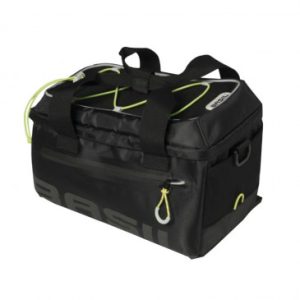 Sacoche Arriere Velo Trunkbag Basil Miles 7l Noir (Fixation Sur Porte Bagage) Waterproof (21x32x19cm)