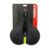 Selle Gravity City Ergonomic Elastomere Femme Relaxed Noir à Memoire de Forme avec Trou Central 260x210mm