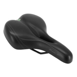 Selle Gravity City Fluidynamic Double Densite Confort 51 Moderate avec Trou Central Noir Homme 272x192mm