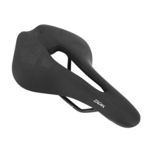 Selle Gravity Route / VTT Noir Madsad3 avec Trou Central 258x157mm Rail Acier Noir