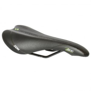 Selle Gravity Route / VTT Zena Noir Deco Noir/vert 272x140mm Rail Acier Noir