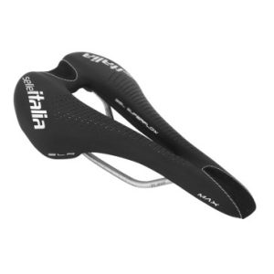 Selle Route / VTT Italia Slr Max Gel Superflow Noir 275x145 Rail Titane Poids 280gr