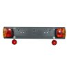 Support Plaque Immatriculation avec Rampe Feux Prise 7 Broches pour Porte Velo et Cata