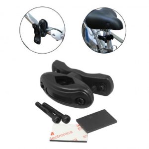 Support pour Porte Bidon Gravity Resine Noir Fixation Cintre/potence/tige de Selle - Compatible Diametre 22 à 36 Mm