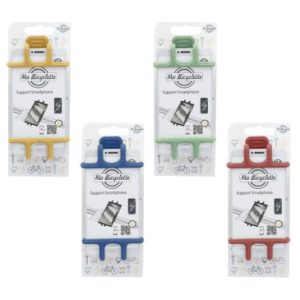 Support Smartphone/telephone Silicone Universel avec Fixation Clips (Vendu en Lot de 4 Coloris Aleatoire)