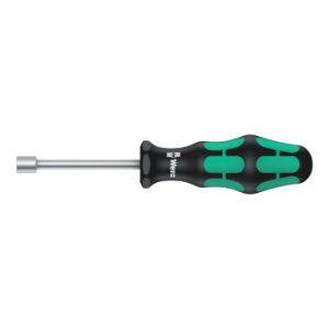 Tournevis à Douille Wera 395 Holo 8 Mm Noir/vert (Vendu à L'unite) -marque Allemande pour Les Ateliers-