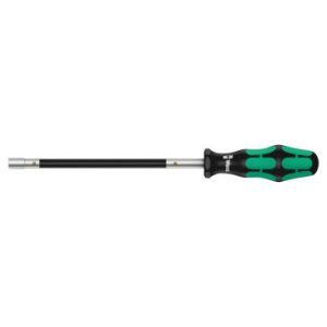 Tournevis à Tete Flexible Wera 391 6 Pans Diam 8 Mm Noir/vert (Vendu à L'unite) -marque Allemande pour Les Ateliers-