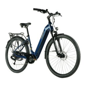 Velo Electrique/vae City 28 Leader Fox Nara 2023 Mixte Bleu 7v Moteur Roue Ar Bafang 36v 45nm Batterie 15ah (18'' - H46cm - Taille M - pour Adulte de 168cm à 178cm)