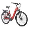 Velo Electrique/vae City 28 Leader Fox Nara 2023 Mixte Rouge 7v Moteur Roue Ar Bafang 36v 45nm Batterie 15ah (20' '- H52cm - Taille L - pour Adulte de 178cm à 185cm)