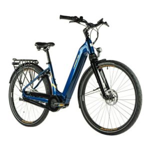 Velo Electrique/vae City 28 Leader Fox Neba 2023 Mixte Bleu Tigre 8v Shimano Nexus Moteur Central Bafang M420 36v 80nm Batterie 15ah (16