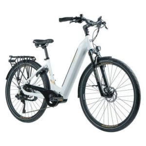 Velo Electrique/vae City 28 Leader Fox Vivalo 2023 Mixte Blanc 9v Moteur Central Bafang M420 36v 80nm Batterie 15ah (18'' - H46cm - Taille M - pour Adulte de 168cm à 178cm)