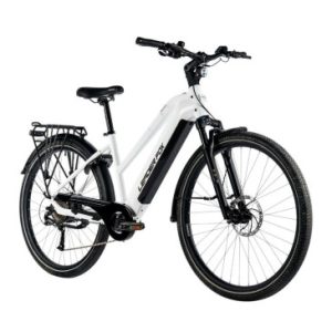 Velo Electrique/vae Vtc 29 Leader Fox Sandy 2024 Femme Blanc Brillant 9v Moteur Roue Ar Bafang 36v 45nm Batterie 20ah (18'' - H46cm - Taille M - pour Adulte de 168cm à 178cm)