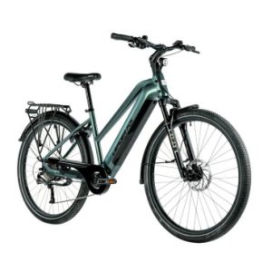 Velo Electrique/vae Vtc 29 Leader Fox Sandy 2024 Femme Vert Emeraude Brillant 9v Moteur Roue Ar Bafang 36v 45nm Batterie 20ah (18'' - H46cm - Taille M - pour Adulte de 168cm à 178cm)