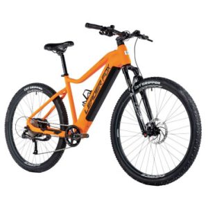 Velo Electrique/vae VTT 29 Leader Fox Arimo 2024 Homme Orange Fluo Mat 9v Moteur Roue Ar Bafang 36v 45nm Batterie 20ah (17