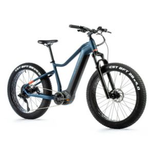 Velo Electrique/vae VTT Fat Bike 26 Leader Fox Brasa 2023 Bleu 11v Moteur Central Panasonic Gx Ultime 36v 90nm Batterie 20ah (20'' - H47cm - Taille L - pour Adulte de 178cm à 190cm)