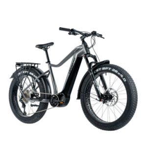 Velo Electrique/vae VTT Fat Bike 26 Leader Fox Brasa 2024 Argent 11v Moteur Central Panasonic Gx Ultimate 36v 90nm Batterie 20ah (20'' - H47cm - Taille L - pour Adulte de 178cm à 190cm)