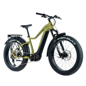 Velo Electrique/vae VTT Fat Bike 26 Leader Fox Brasa 2024 Vert Kaki 11v Moteur Central Panasonic Gx Ultimate 36v 90nm Batterie 20ah (18'' - H45