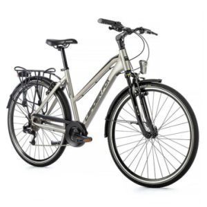 Velo Musculaire City Bike 28 Leader Fox Ferrara 2023 Femme Argent 8v Cadre 20 Pouces (Taille Adulte 180 à 188 Cm)