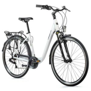 Velo Musculaire City Bike 28 Leader Fox Region 2023 Femme Blanc 7v Cadre Alu 19 Pouces (Taille Adulte 175 à 183 Cm)