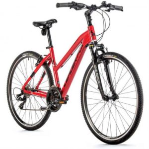 Velo Musculaire Vtc 28 Leader Fox Away 2023 Femme Rouge Ducati 7v Cadre 18 Pouces (Taille Adulte 170 à 178 Cm)