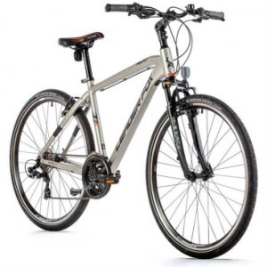 Velo Musculaire Vtc 28 Leader Fox Away 2023 Homme Argent Mat 7v Cadre 19 Pouces (Taille Adulte 175 à 183 Cm)