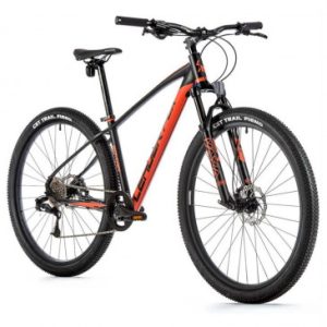 Velo Musculaire VTT 29 Leader Fox Sonora 2023 Noir/orange Mat 8v Cadre 18 Pouces (Taille Adulte 170 à 178 Cm)