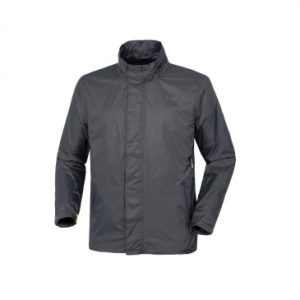 Veste de Pluie Adulte Tucano Nano Rain Alpha Gris Anthracite Taille M avec Systeme Aeration + Inserts Reflechissants