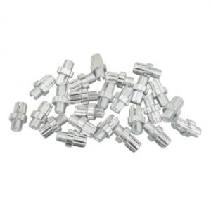 Vis Creuse Tendeur de Cable Velo M10 Fendue Alu Argent (Sachet de 25 Pieces)