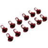 Vis de Fixation Disque de Frein Diam 4x10mm Torx T25 Rouge (12 Pieces)