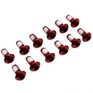 Vis de Fixation Disque de Frein Diam 4x10mm Torx T25 Rouge (12 Pieces)