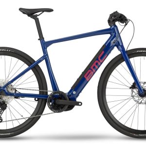 Vélo de Route Électrique BMC Alpenchallenge AMP AL One Perf. CX bleu/rouge - Taille S modèle 2023