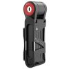 Antivol Velo Pliable-Pliant A Cle Seatylock Mini 75Cm Noir-Rouge Type Couteau