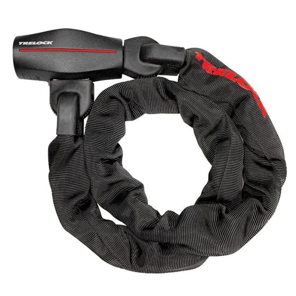 Antivol Velo Chaine A Cle Trelock Bc680 Diam 9.5Mm L1.10M Noir - Securite Niveau 17-18