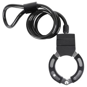 Antivol Velo - Trottinette Cable A Boucle Avec Menotte Diam 8Mm L1M - Livre Avec 2 Cles  -Niveau Securite 6