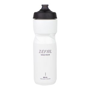Bidon Zefal Sense Pro 80 Blanc (Noir-Gris) 800Ml (Bouchon Securite Anti-Goutte)