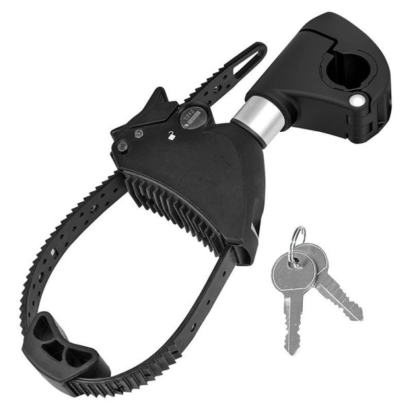 Bras - Fixe Cadre Pour Porte Velo Plateforme Longueur 12Cm Avec Antivol (Arceau En U 3Cm) Pour Crow Basic-Amber Et Autres Marques