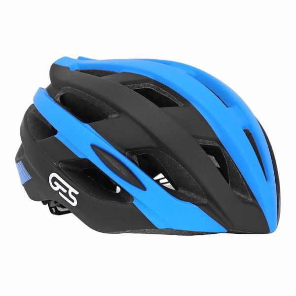 Casque Velo Adulte Ges Route-Gravel Icon-12 Noir-Bleu In-Mold Taille 58-62 Fit-System (Vendu En Boite)